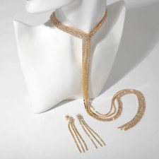 Set 2 objects: earrings, necklace 