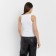 Female T-shirt Minaku: Basic Line Color White, Rr. 46