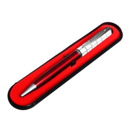 Gift handle, ball "mosaic" in a plastic case, rotary, burgundy-white-2