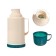 Thermos 1.2 l, with a glass flask, retains heat 18 hours, 15 x 28 cm, white