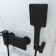 IDDIS SLIBL00I02 bath mixer, single -leaf, sliding excess 14 cm, black