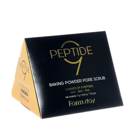 Scrub in Farmstay pyramids to cleanse the pores with a complex of 9 peptides, 7 g * 25 pcs