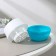 Pot for flowers with the Podon "Japan", 125 ml, d = 8 cm, h = 6.5 cm, white-turquoise color