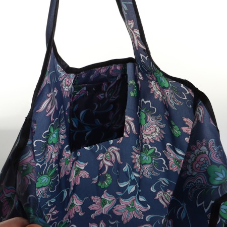 Household bag without fastening, folding, black color-2