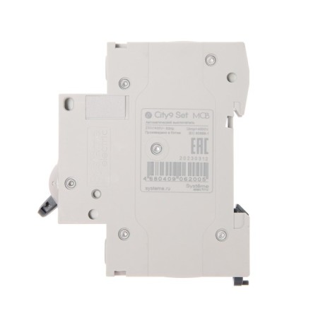 The circuit breaker SE CITY9 SET, C, 25 A, 1P, 4.5 KA, 230 V-3