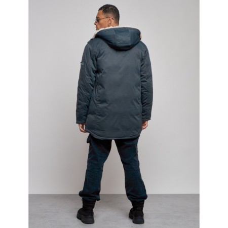 Winter male park, size 54, dark gray color-3