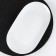 Oval porcelain oval porcelain, 28 × 16 cm, white color
