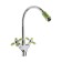 Everest Kitchen Comer B58-071E, two-wound, high spout, nut, chrome/green