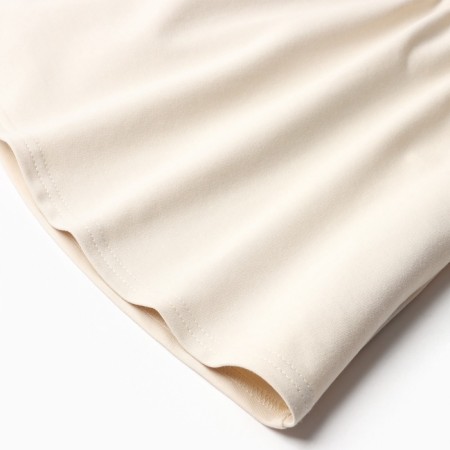 Платье для девочки с рюшей KAFTAN "Basic line", размер 34 (122-128), цвет кремовый-3