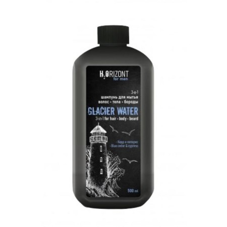 Glaciar Water shampoo, 3-in-1 for washing hair, bodies, beards, 500 ml-2