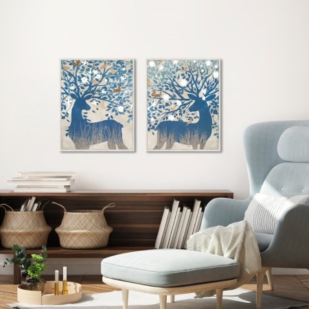 Reproduction of the picture "Deer No. 2", 40x50 cm, frame 20-001d-5
