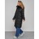 Coat insulated winter female, size 42, black color