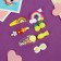 Hair set "Little Joy" (14 pcs) seven -color, yellow, mix