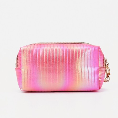 Lightning cosmetic bag, bright pink color-1