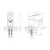 Mixer for the Rush Crete CR3535-11 sink, single-leaf, chromium