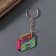 Acryl keychain bilateral "tape recorder" 4.1x3x0.2 cm