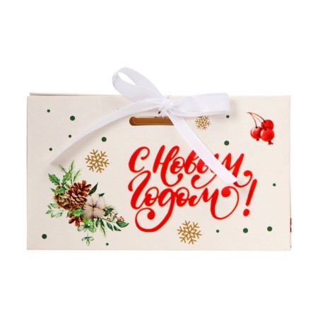New Year. Bonbonniere, New Year's gift packaging "cones", 10 × 5.5 × 5 cm.-3
