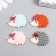 Decor for creativity Plastic "Hedgehog with Flower" mix 2.5x3 cm