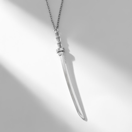 Japan's pendant Katana on the chain, color silver, 52 cm-2