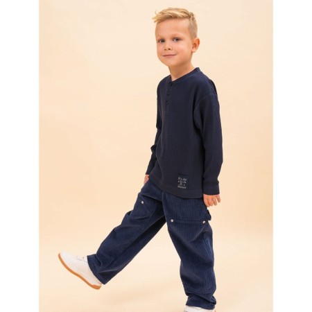 Jumper for boys, height 110 cm, dark blue color-5