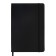 Leduced Diary A5, 140l, Cage, leatherette, elastic band, yellow cut, black