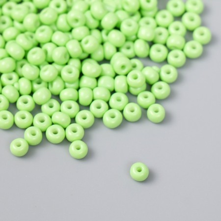 Glass beads 6/0 "pistachio" 15 grams