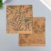 Scrapbooking paper bilateral craft "Flora" density 180 g 15.5x17 cm