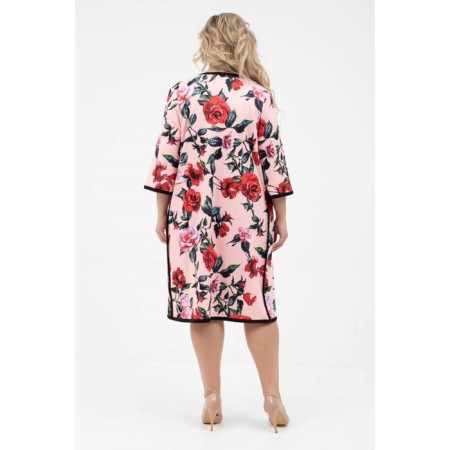 Cardigan female, size 52, pink color-4