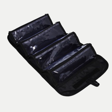 Cosmetic bag, 4 parts on lightning, black color-2