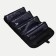 Cosmetic bag, 4 parts on lightning, black color