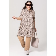 Female tunic, size 66, beige color