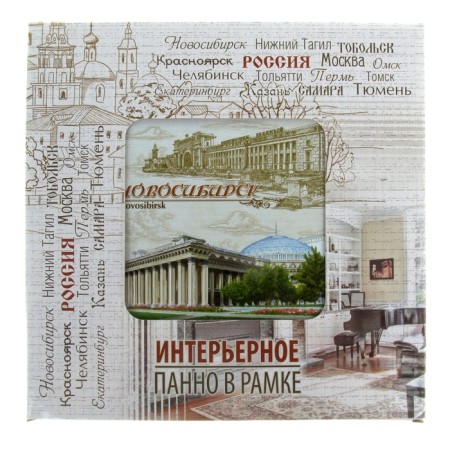 Interior panel "Novosibirsk", 24.5 x 24.5 cm-2