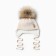 Children's cap with insulation, rr 48-50, milk color