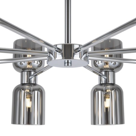 Suspended lamp 60W, 16XE27, 51x86 cm, chrome-1