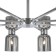 Suspended lamp 60W, 16XE27, 51x86 cm, chrome