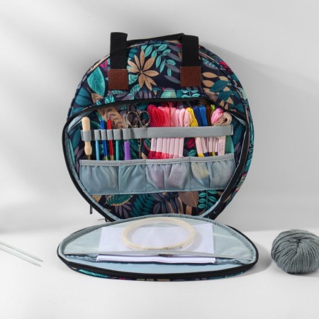 Board for embroidery "Leaves", 2 compartments with lightning, with handles, d = 35 × 12 cm-5