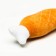 Dog toy "Soft Bone" with a squeak, 19 cm, orange
