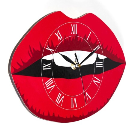 Watch wall "lips", discrete move, 29 x 18 cm-4