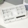 Casket Wood for Jewelry and Cosmetics 2 Boxes White 35x16.5x17 cm