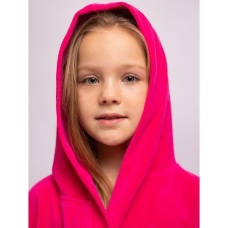 Халат для девочки, рост 164 см, цвет малиновый-3