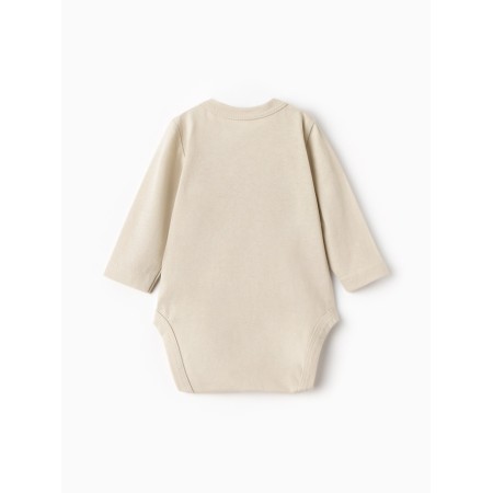 Body for a boy with a long sleeve, beige color, height 80 cm-4