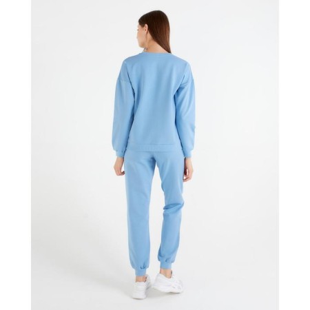 Women's costume (sweatshirt, trousers) minku: Casual Collection Blue color, size 52-5