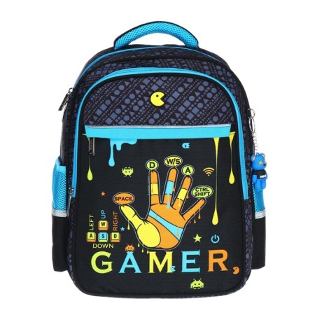 School backpack 38 x 29 x 14.5 cm, Hatber Ergonomic Light, "Old Gamer" NRK_15149-2