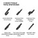 Airline wiper brushes, frameless 2 pcs, 5 type, 650/550 mm
