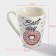 Porcelain shade "Donuts", 320 ml, white color