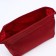 Cosmetic bag with lightning, burgundy color