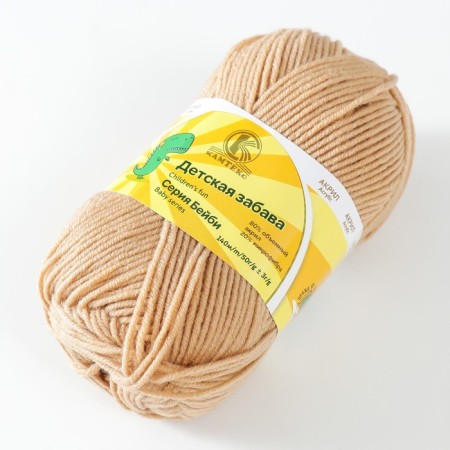 Yarn "Children's Fun" 20% microfiber, 80% acrylic 140m/50g (006 Bezh.pvet)-1