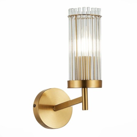 Sconces st. SL1233.301.01. Bitonto. 1x60 W, E14, 10x28 cm, brass color-3