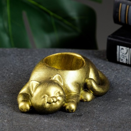 Cat Clobberry Golden Gold, 11x7x3cm