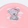 Children's pot with MomMy Love lid, pale pink color